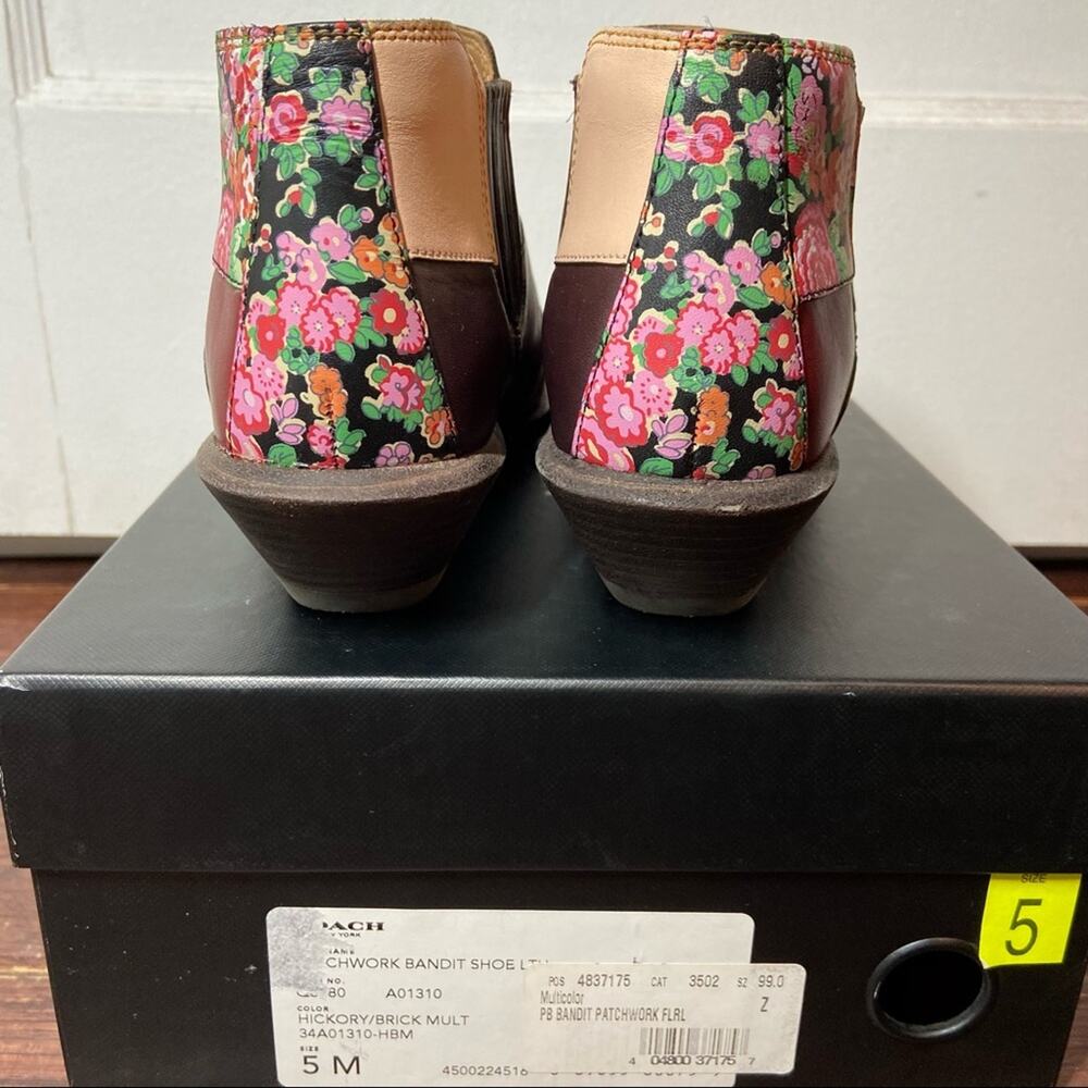 Coach Patchwork Bandit Shoe Hickory/Brick Multi 5 - Picture 8 of 9